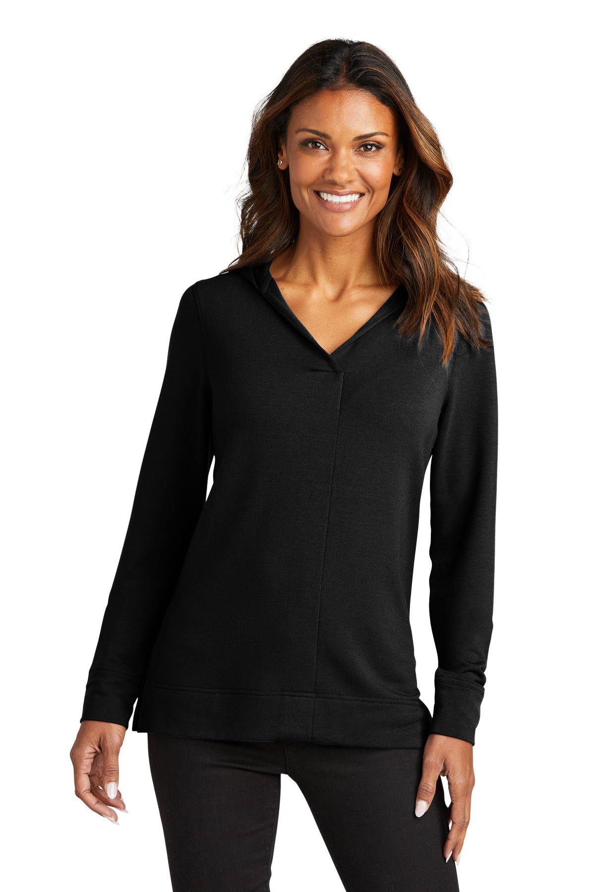 Port Authority LK826: Ladies Microterry Pullover Hoodie