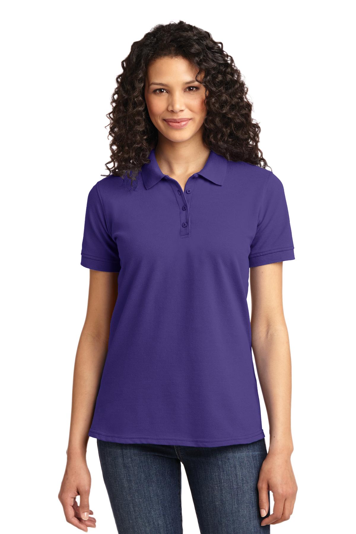 Port & Company ®  Ladies Core Blend Pique Polo. LKP155, Basic Colors
