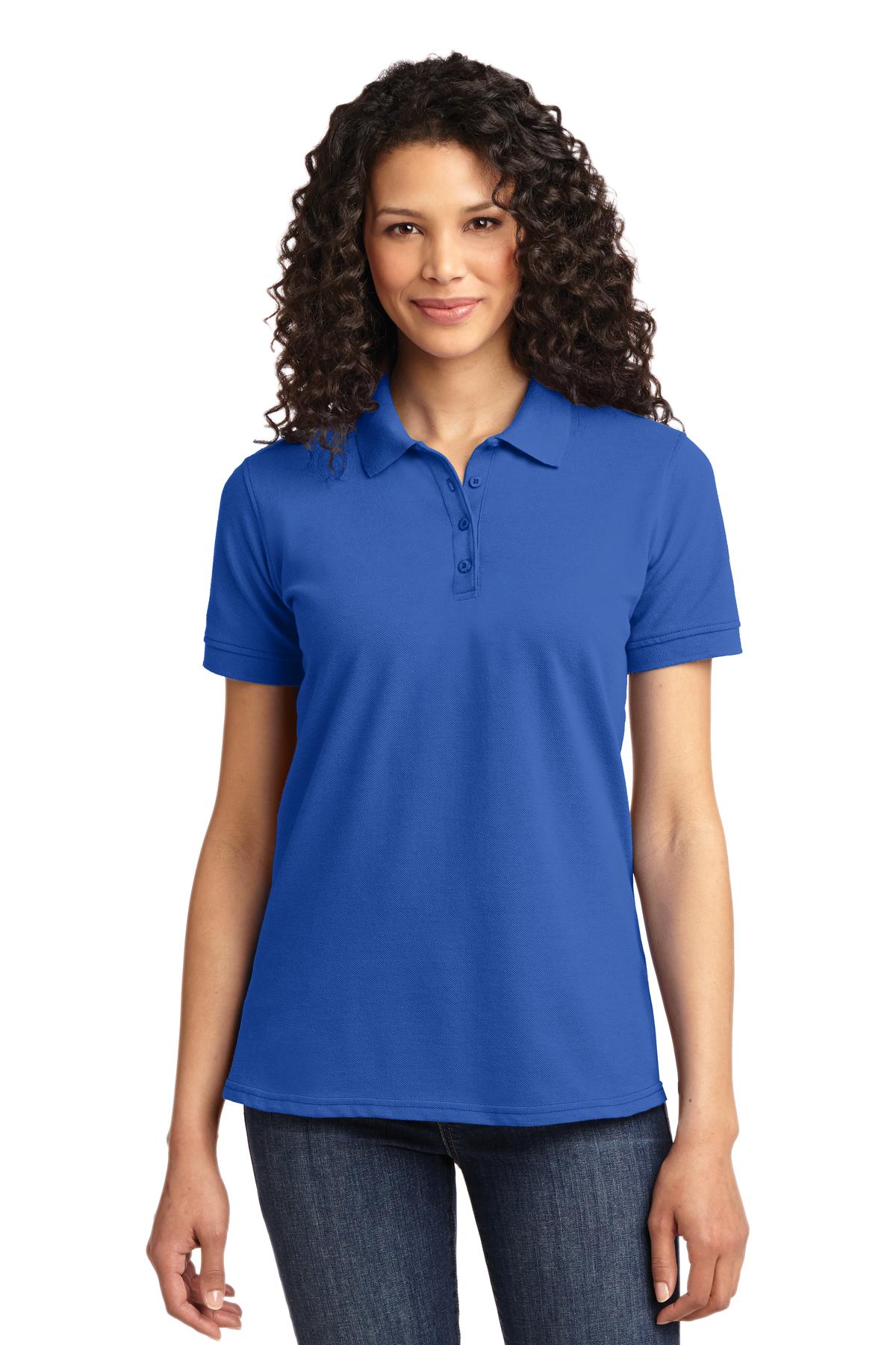 Port & Company ®  Ladies Core Blend Pique Polo. LKP155, Basic Colors