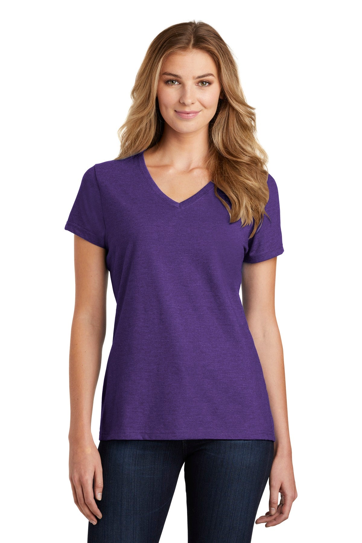 Port & Company  ®  Ladies Fan Favorite  ™  Blend V-Neck Tee. LPC455V