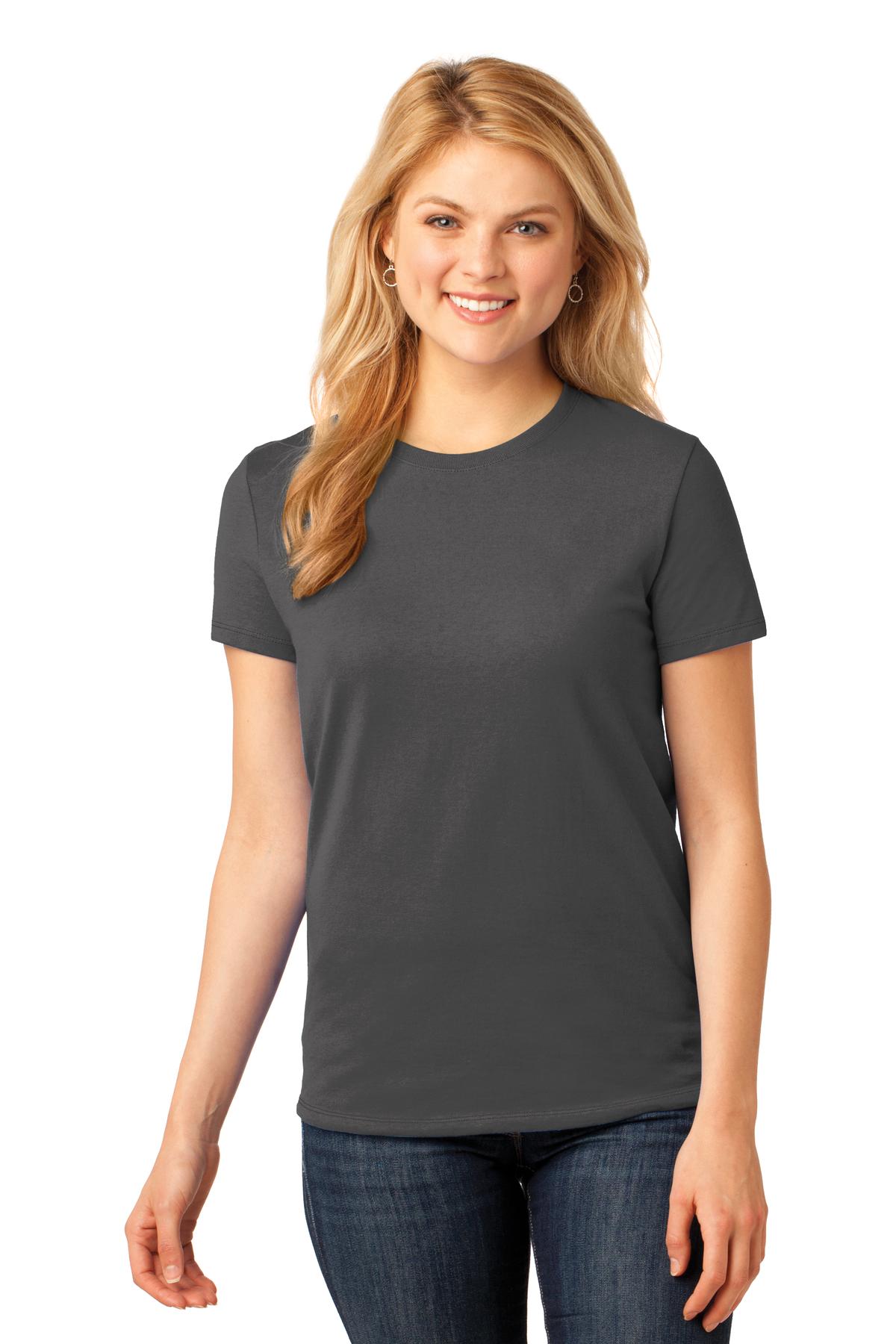 Port & Company ®  Ladies Core Cotton Tee. LPC54, Basic Colors