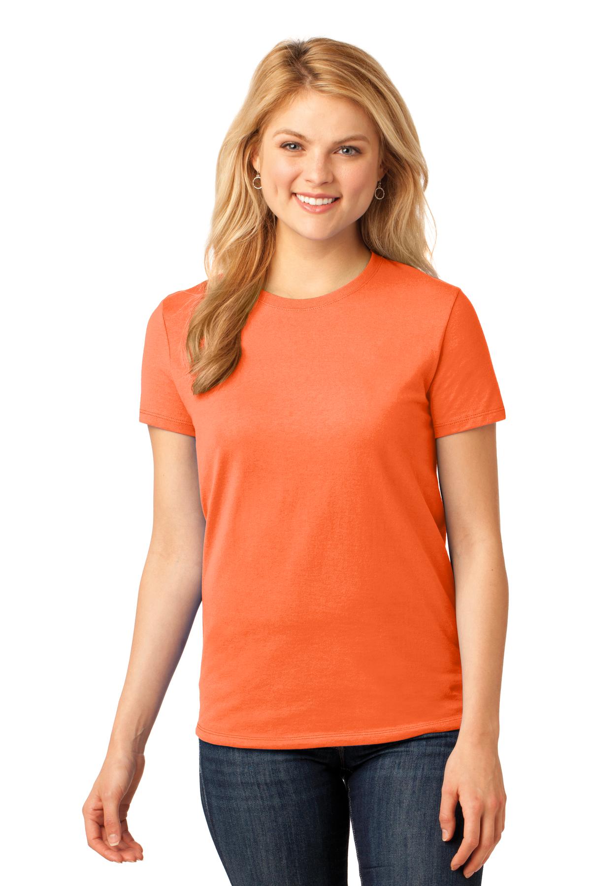 Port & Company ®  Ladies Core Cotton Tee. LPC54, Traditional Colors