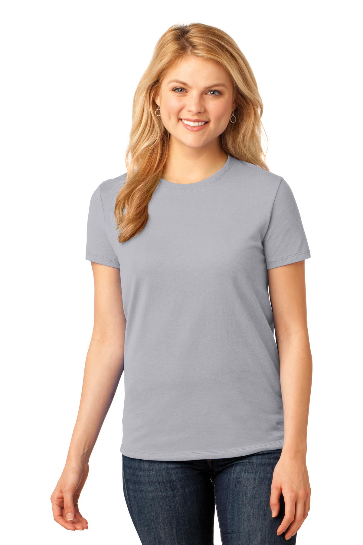 Port & Company ®  Ladies Core Cotton Tee. LPC54, Traditional Colors