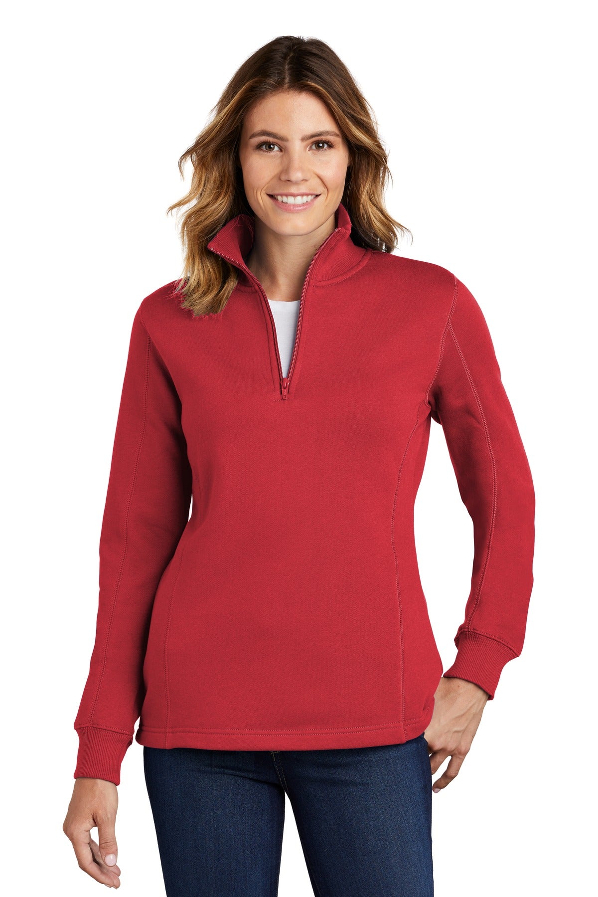 Sport-Tek LST253: Ladies 1/4-Zip Sweatshirt