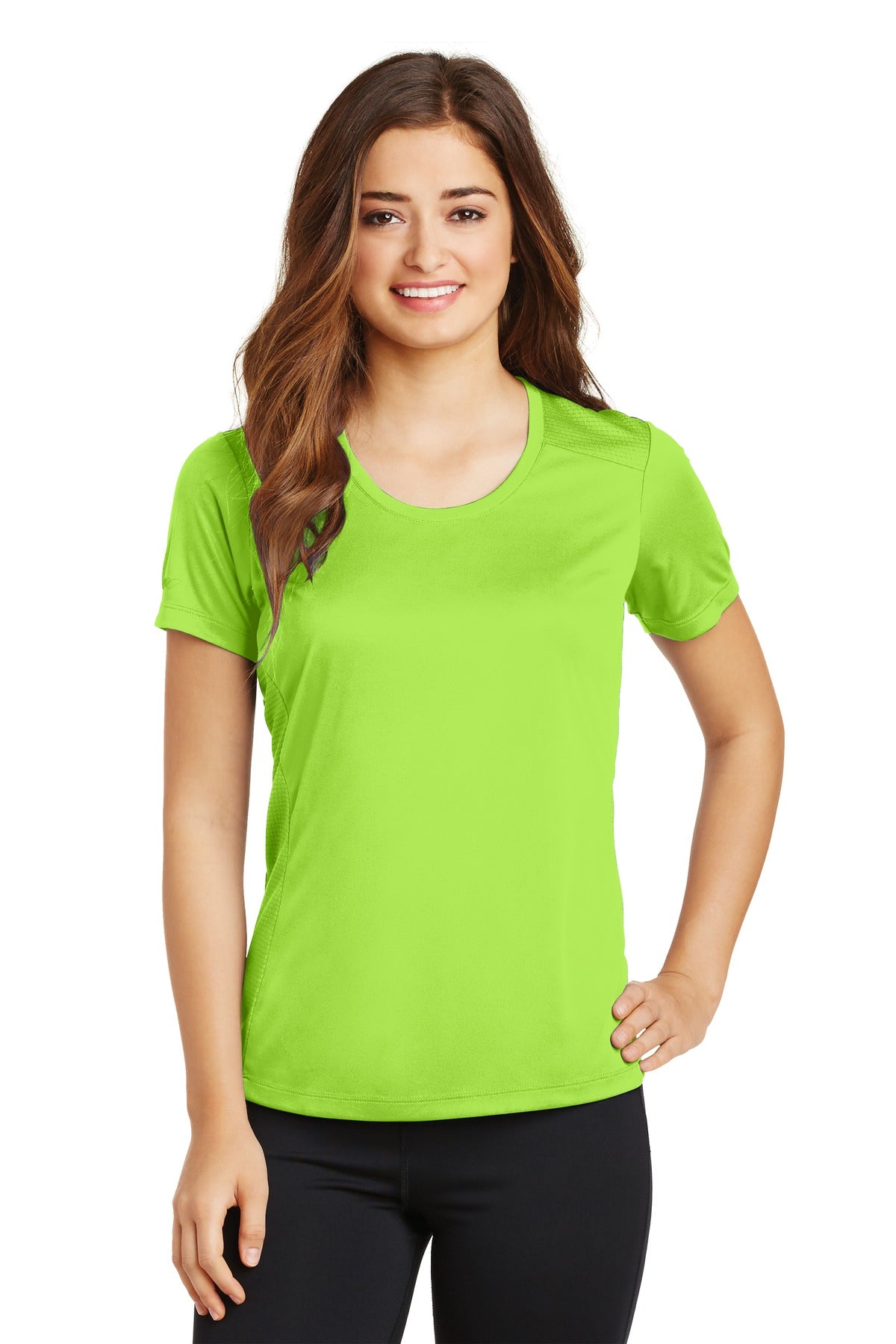 Sport-Tek LST380: Ladies PosiCharge Elevate Scoop Neck Tee