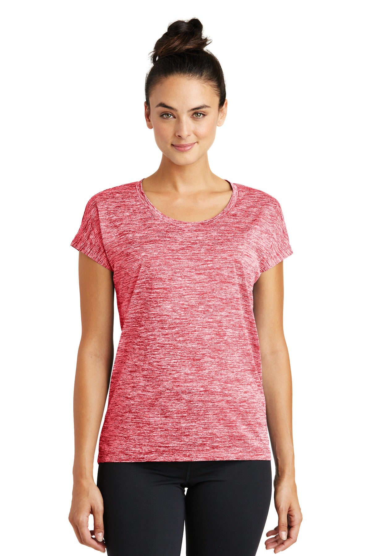 Sport-Tek LST390: Ladies PosiCharge Electric Heather Sporty Tee