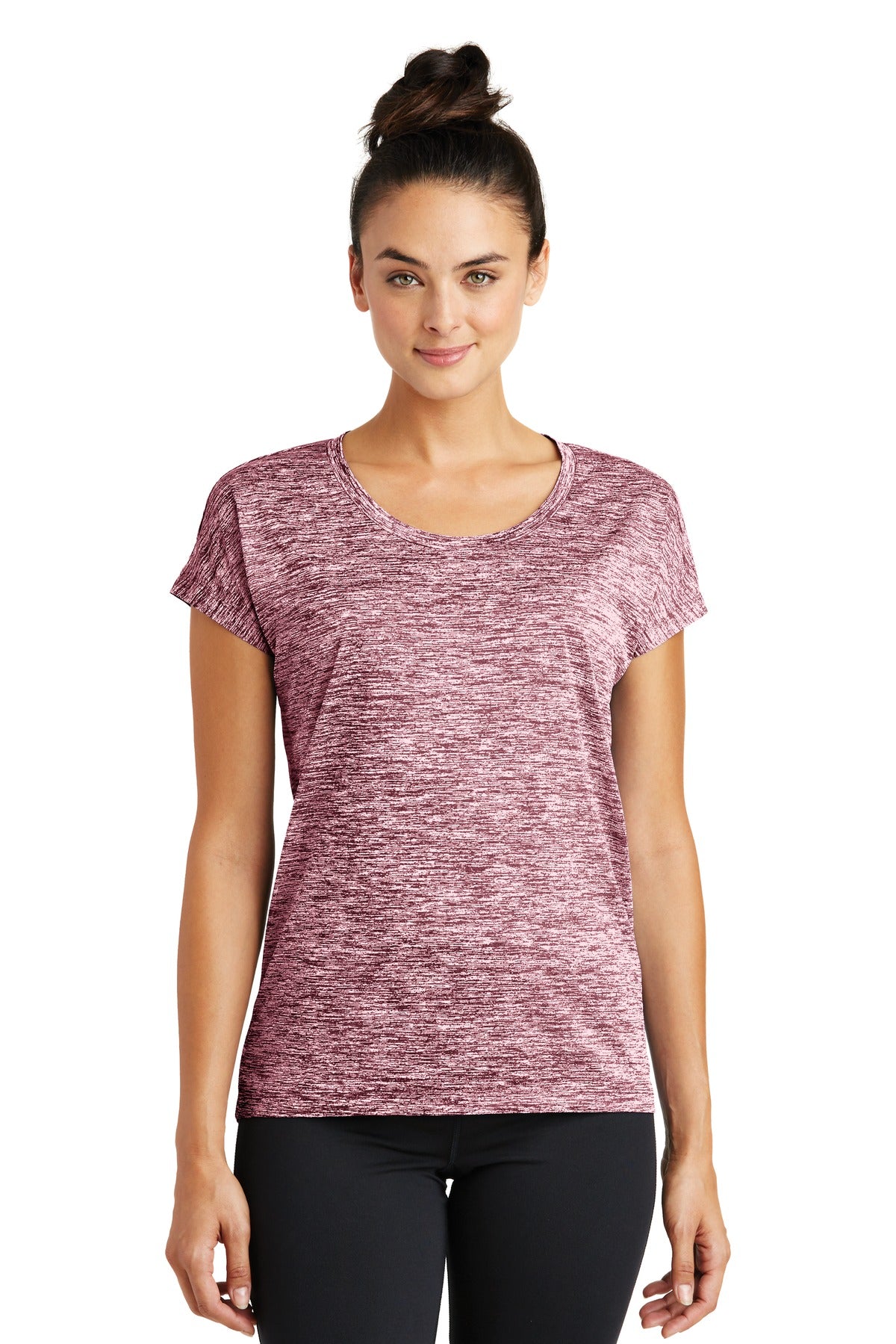 Sport-Tek LST390: Ladies PosiCharge Electric Heather Sporty Tee