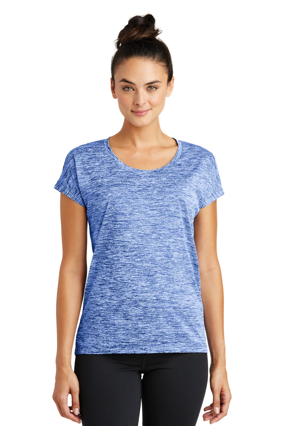 Sport-Tek LST390: Ladies PosiCharge Electric Heather Sporty Tee