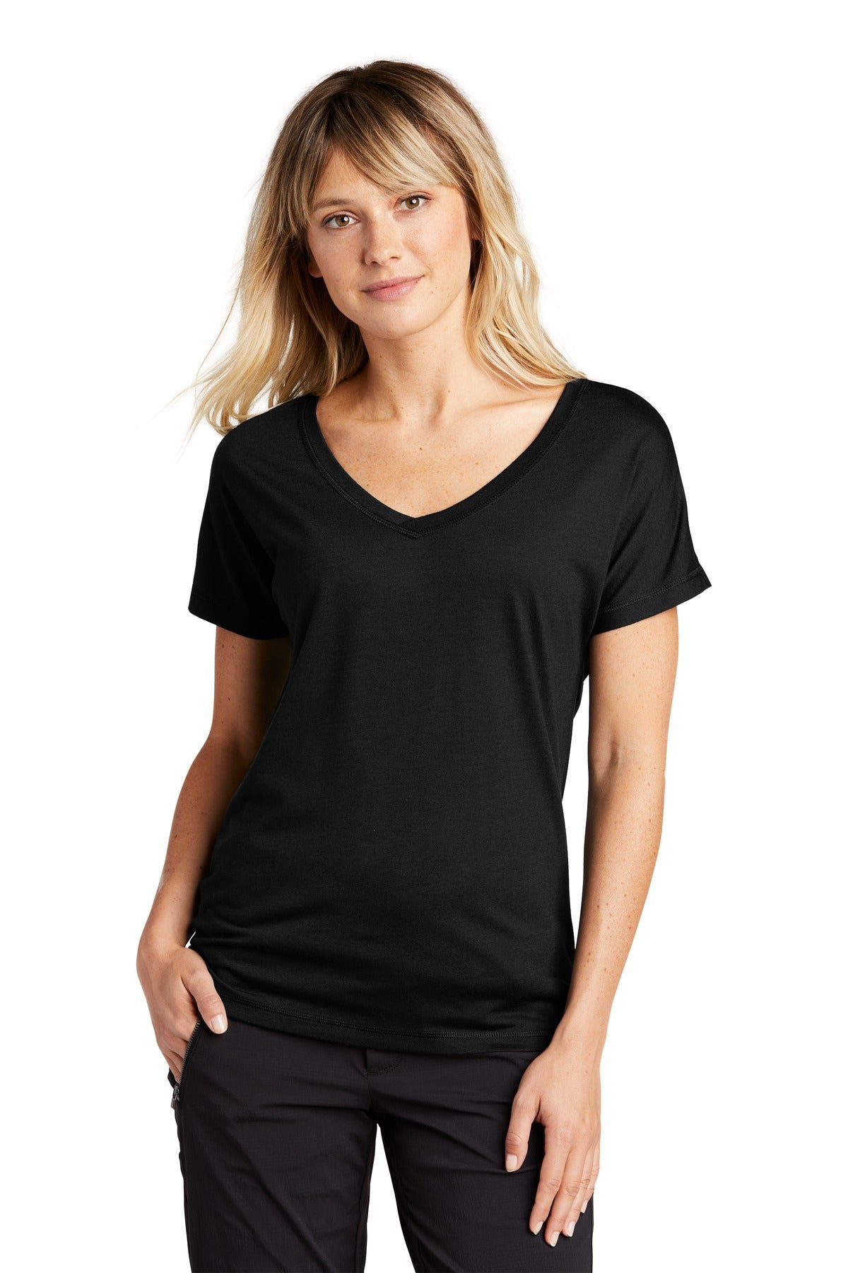 Sport-Tek LST401: Ladies PosiCharge Tri-Blend Wicking Dolman Tee