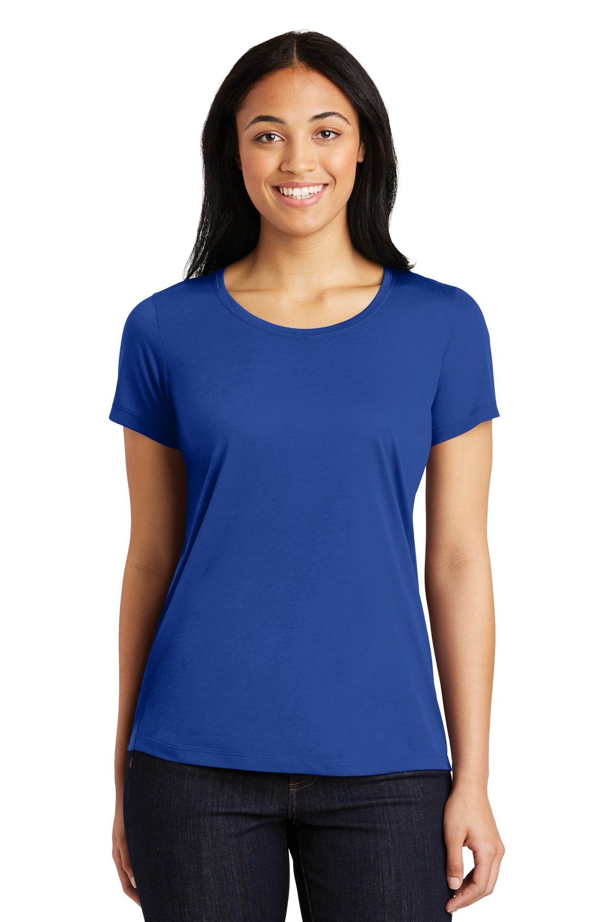 Sport-Tek LST450: Ladies Scoop Neck Tee