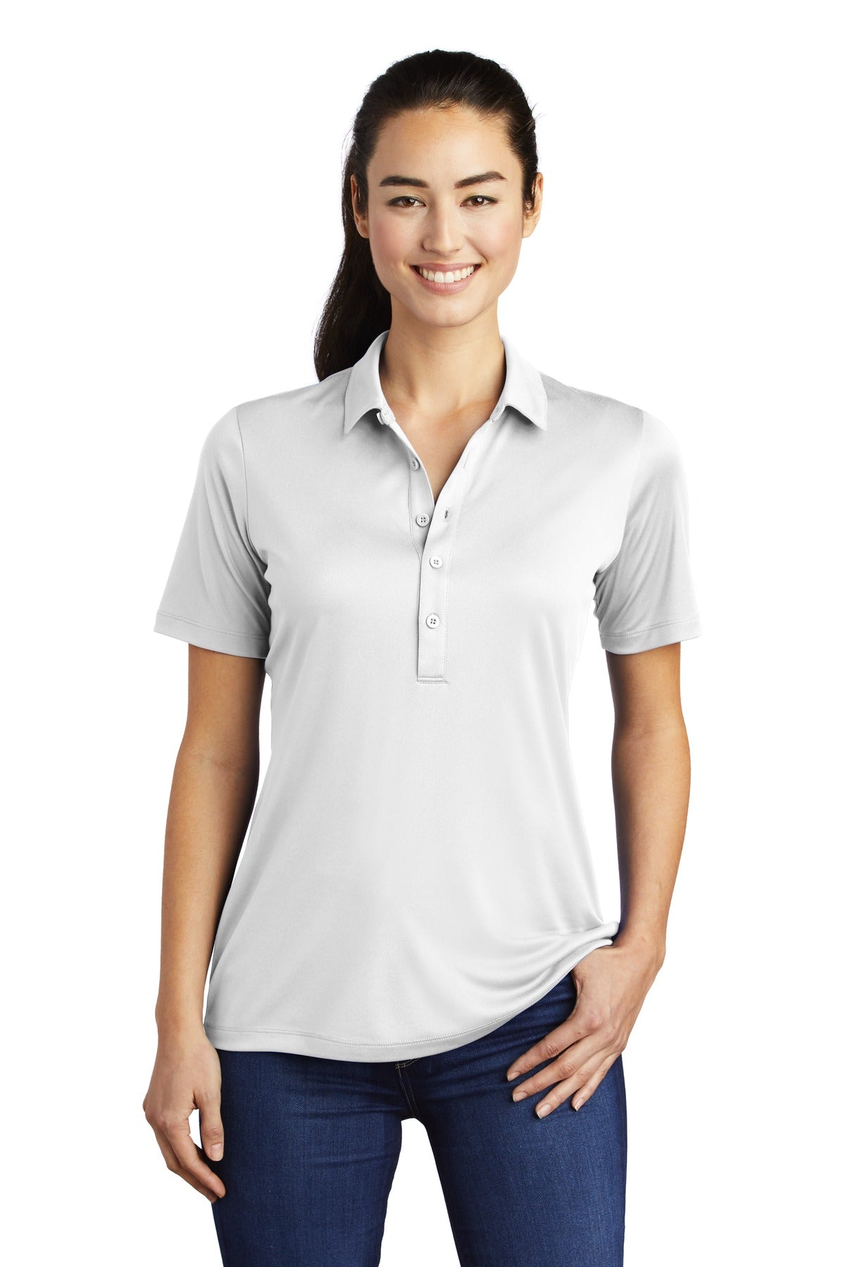 Sport-Tek LST520: Ladies Posi-UV Pro Polo