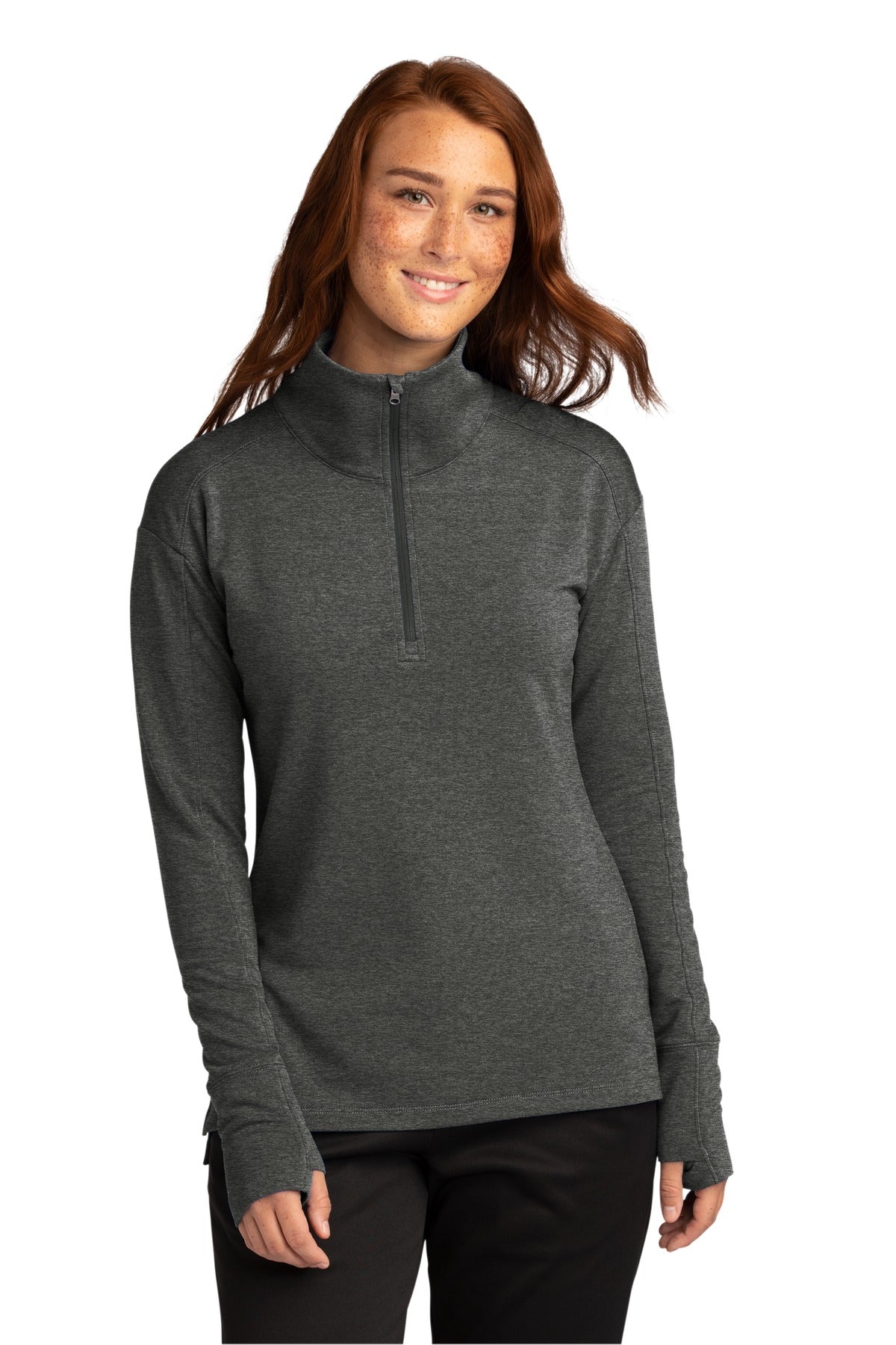Sport-Tek LST561: Ladies Sport-Wick Flex Fleece 1/4-Zip