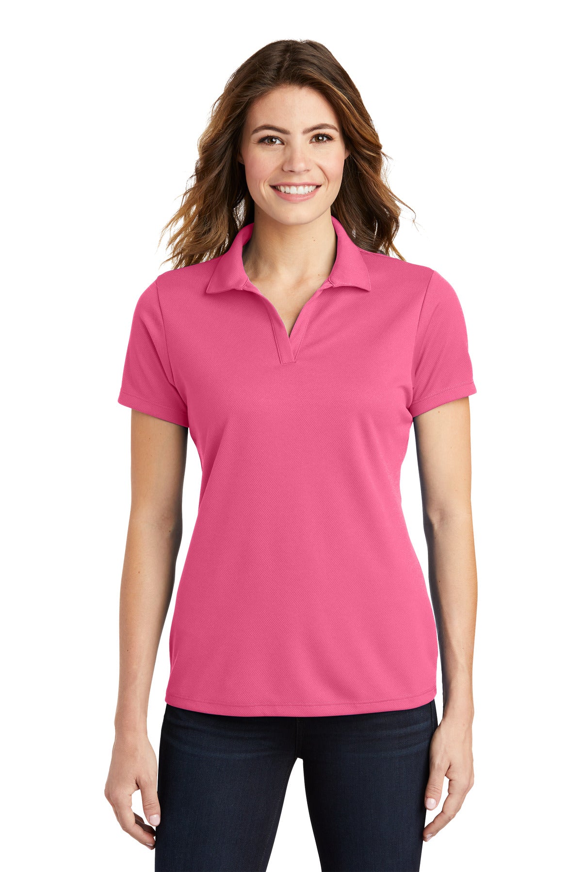 Sport-Tek LST640: Ladies PosiCharge RacerMesh Polo
