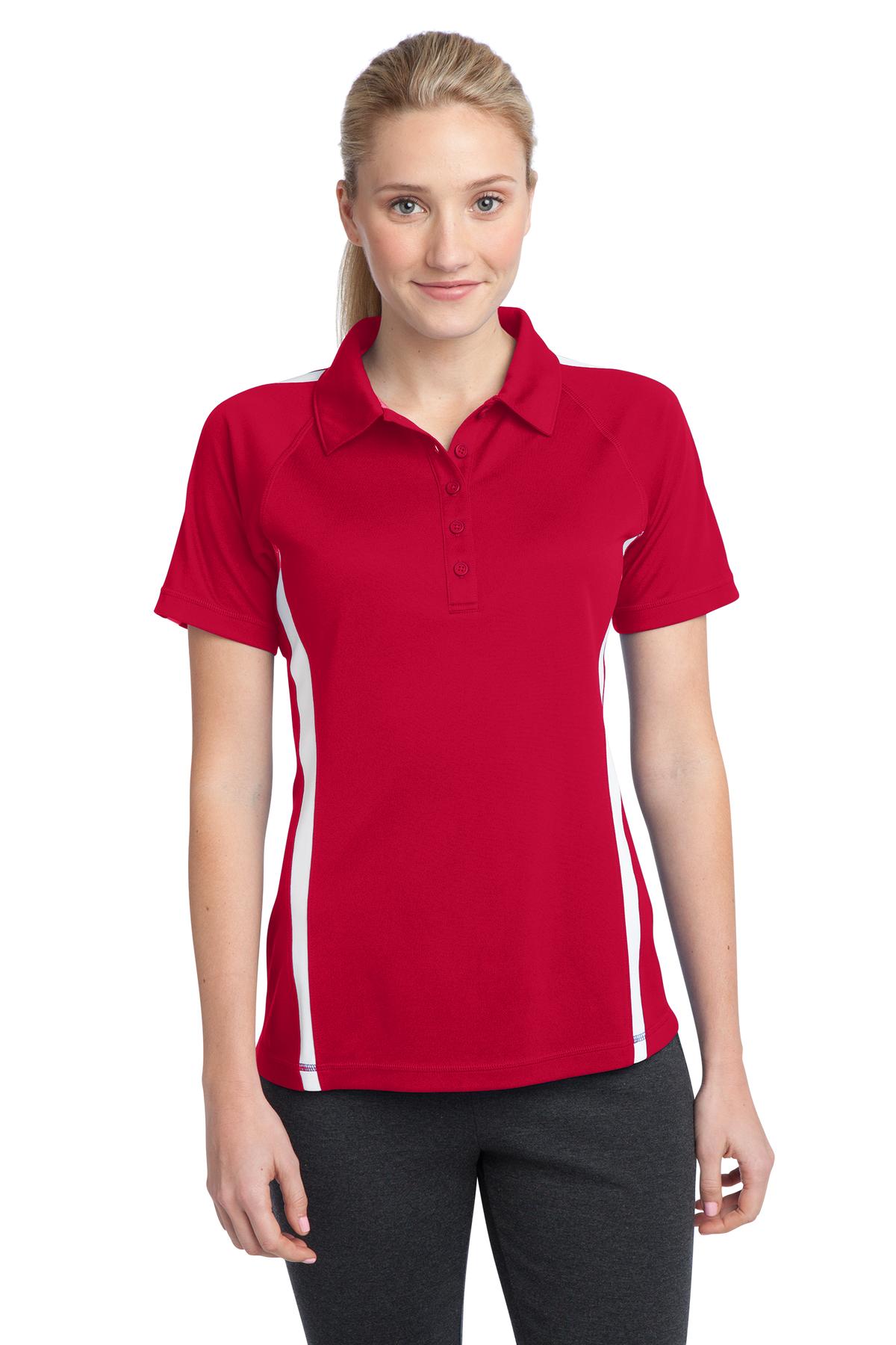 Sport-Tek LST685: Ladies PosiCharge Micro-Mesh Colorblock Polo
