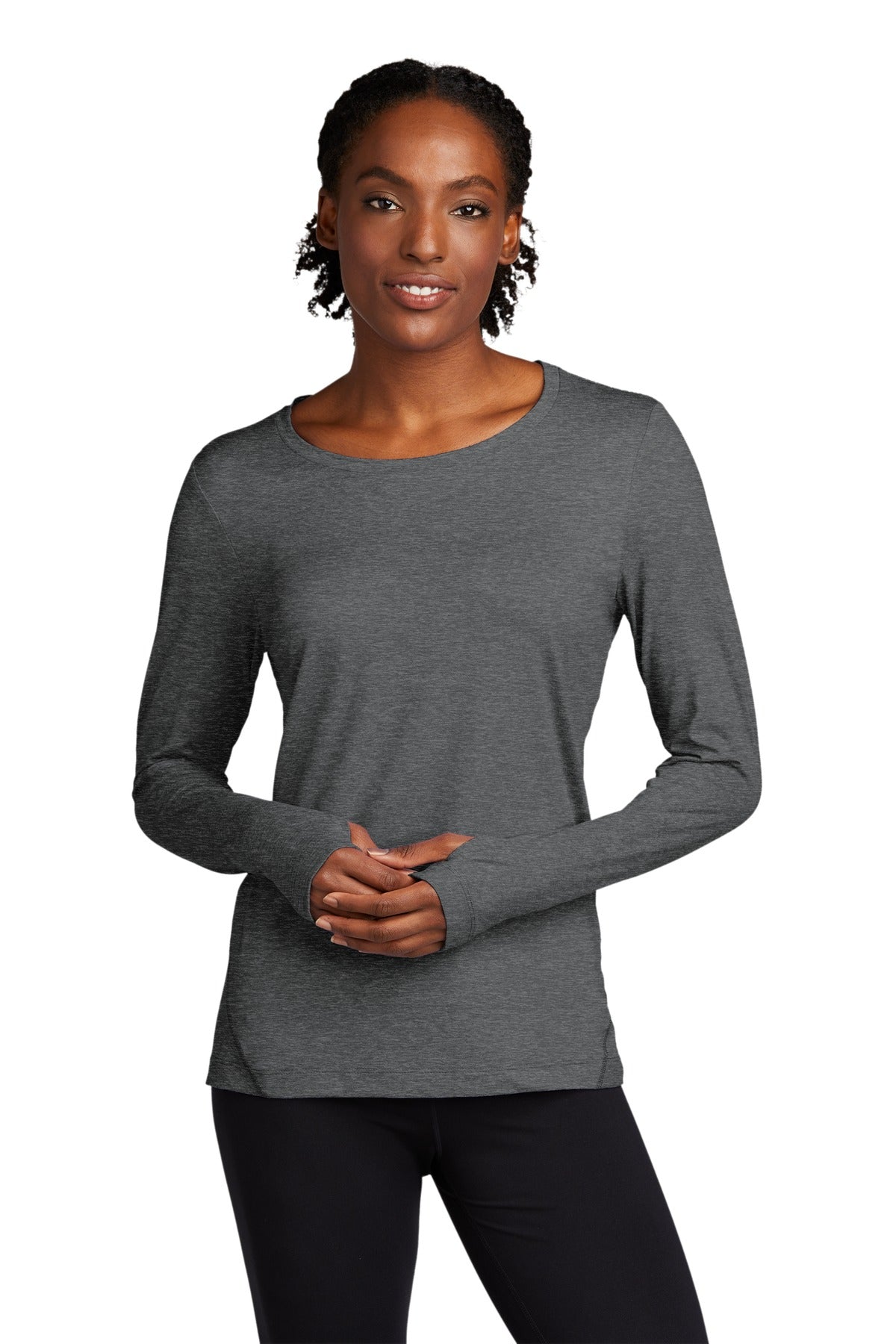 Sport-Tek LST710: Ladies Exchange 1.5 Long Sleeve Crew