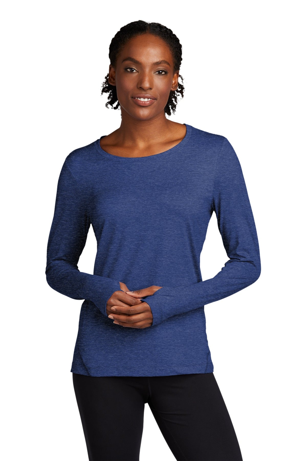 Sport-Tek LST710: Ladies Exchange 1.5 Long Sleeve Crew