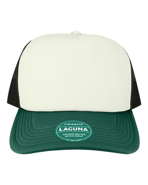 LTA-Laguna Cap in Cream/ Green/ Black