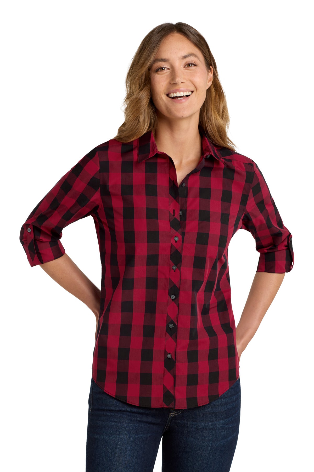 Port Authority  ®  Ladies Everyday Plaid Shirt. LW670