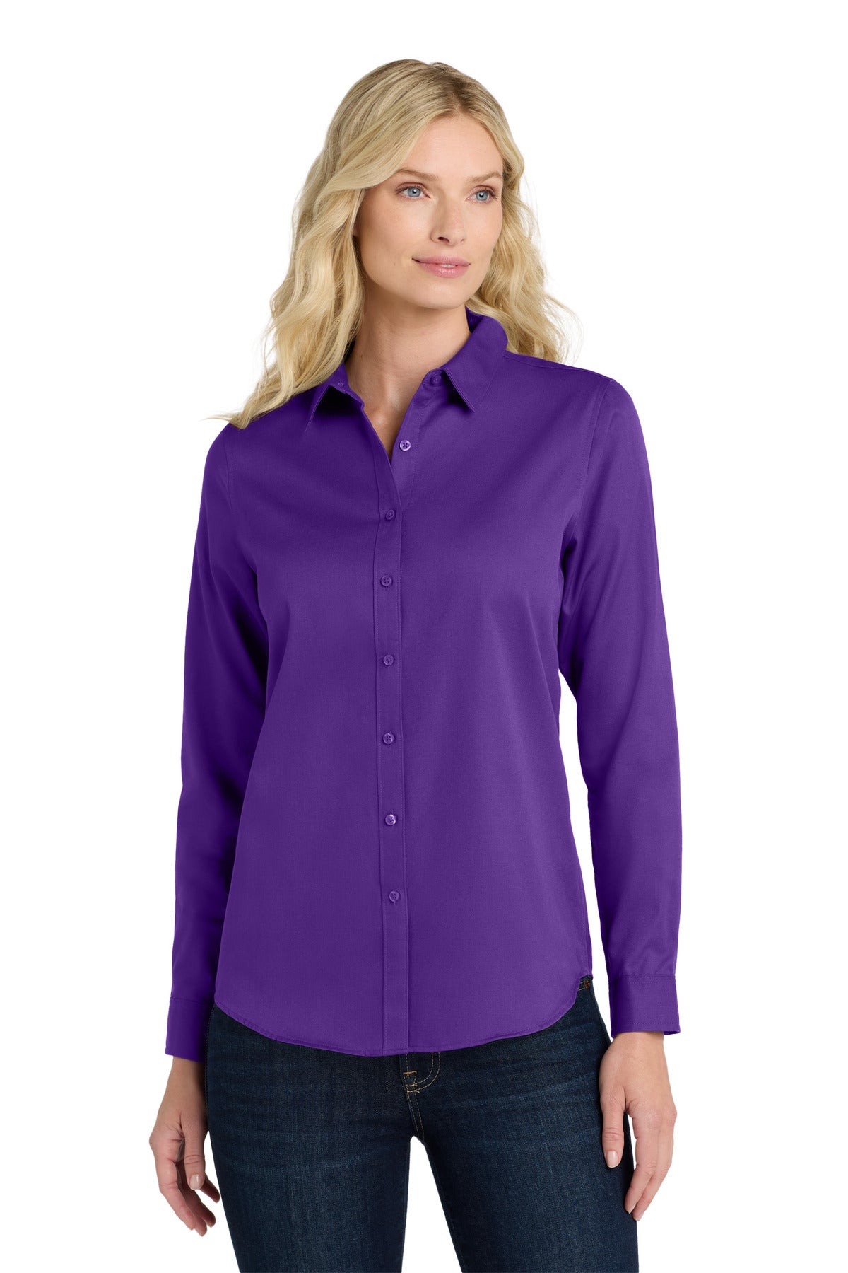 Port Authority ®  Ladies Long Sleeve SuperPro React ™ Twill Shirt. LW808
