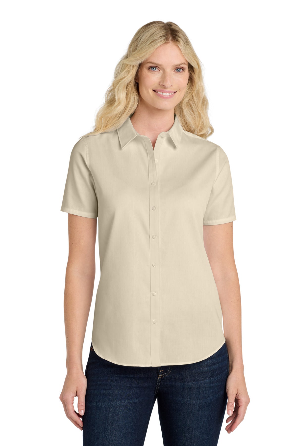 Port Authority ®  Ladies Short Sleeve SuperPro React ™ Twill Shirt. LW809