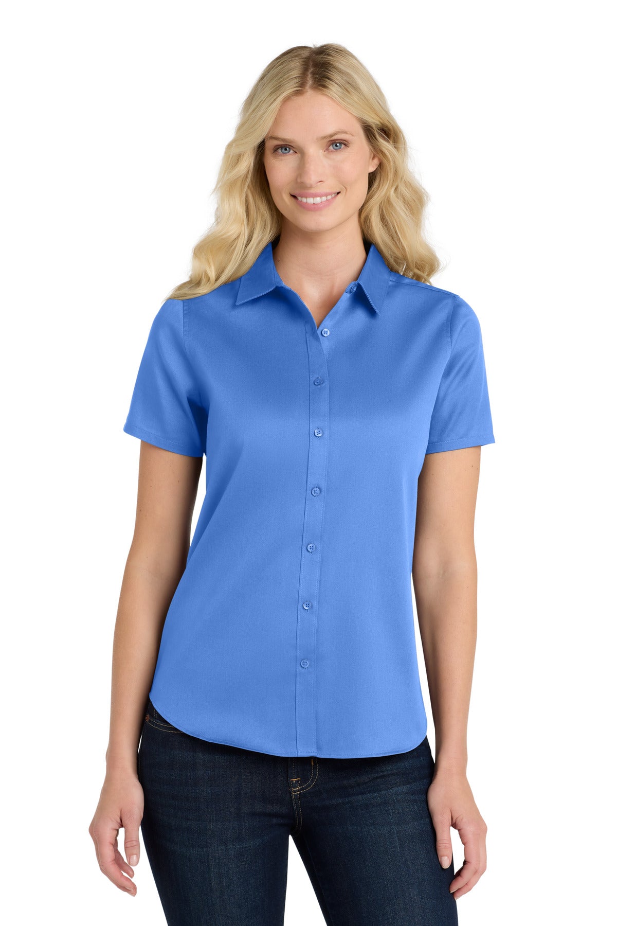 Port Authority ®  Ladies Short Sleeve SuperPro React ™ Twill Shirt. LW809