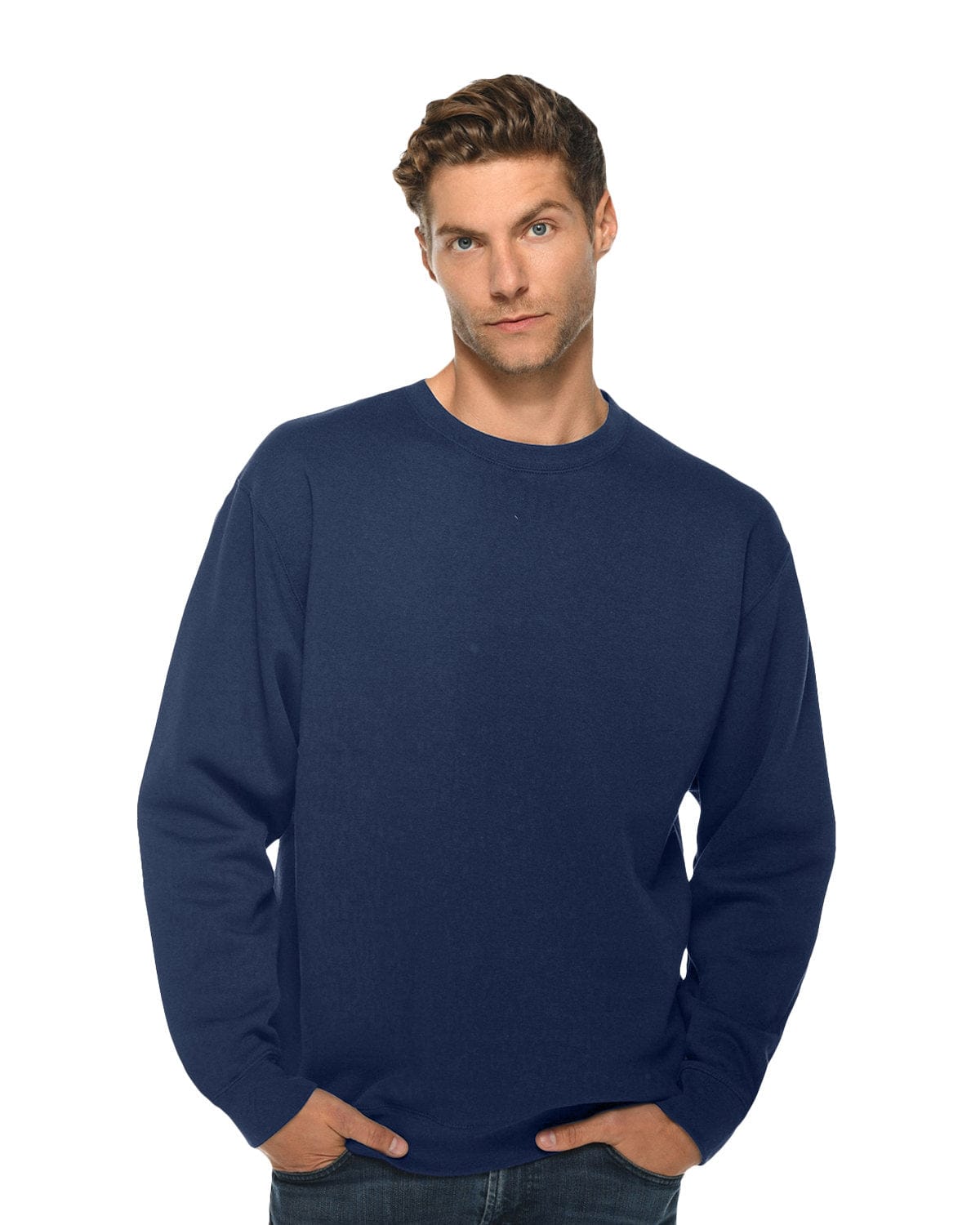 Lane Seven Sweatshirts/Fleece S / Navy Lane Seven LS14004 Unisex Premium Crewneck Sweatshirt