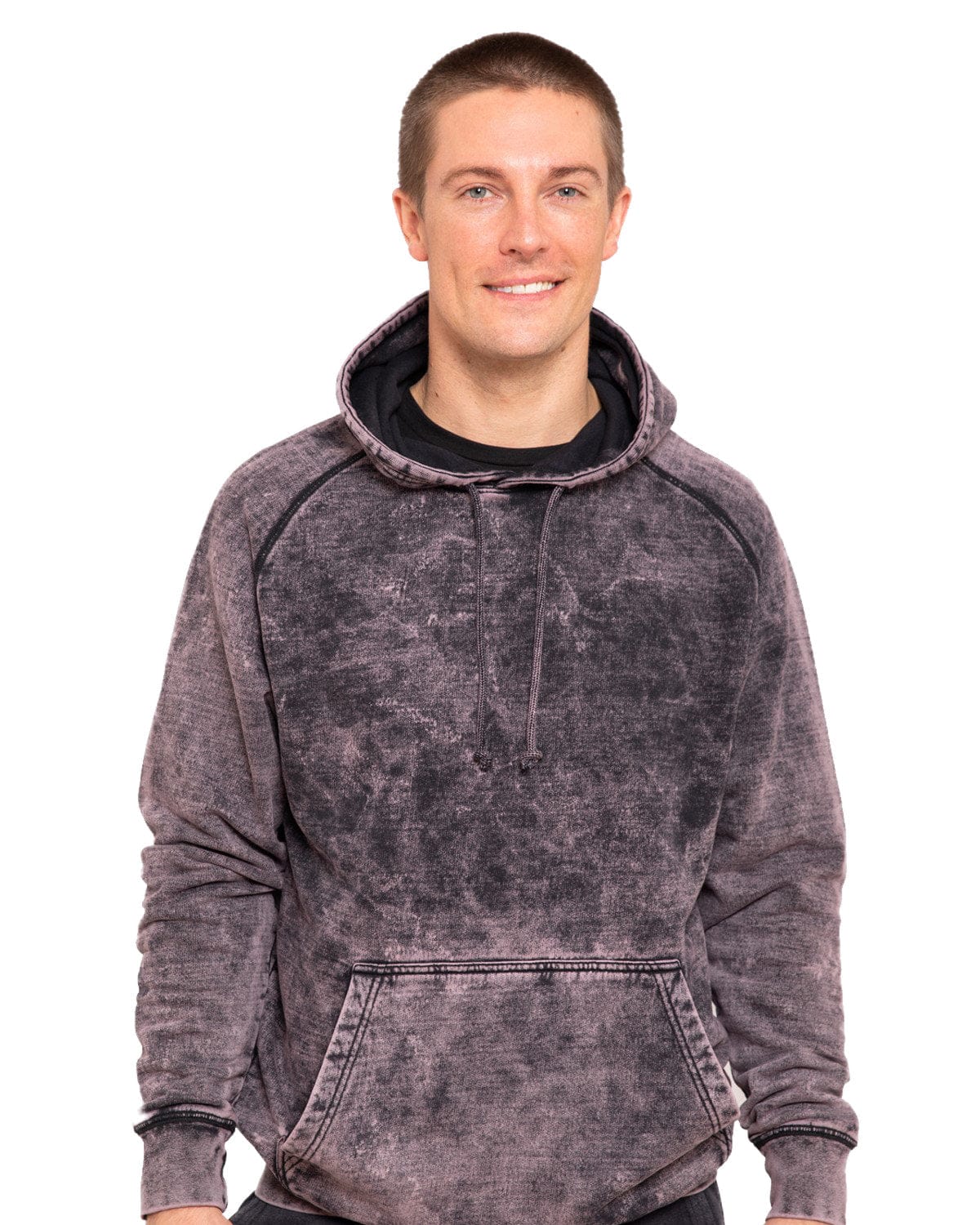 Lane Seven LST004 Unisex Vintage Raglan Hooded Sweatshirt in 