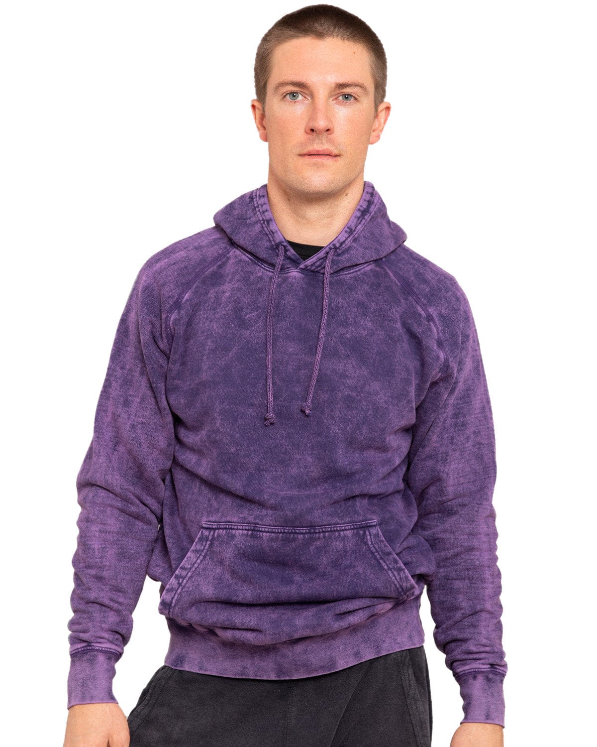 Lane Seven LST004 Unisex Vintage Raglan Hooded Sweatshirt in 