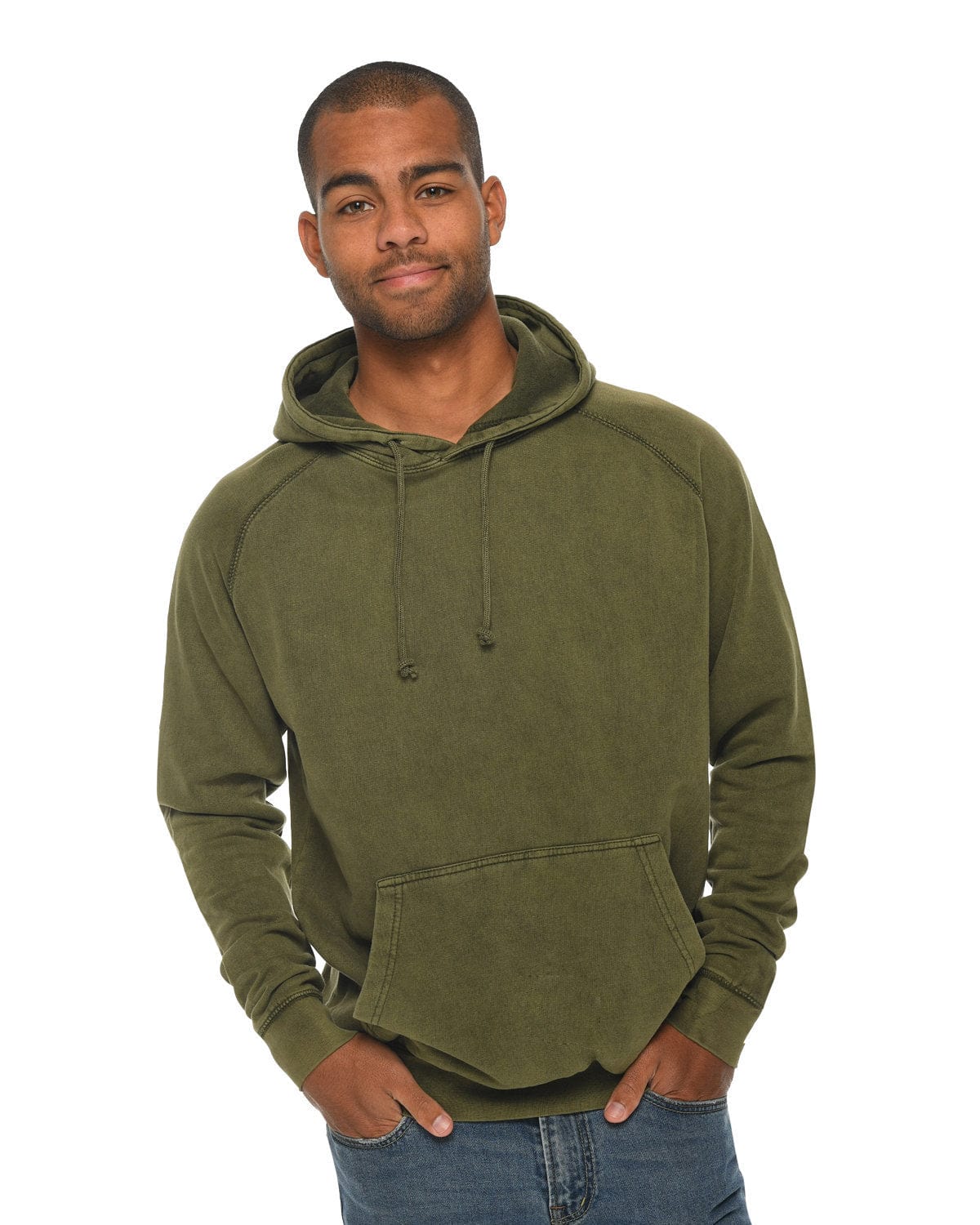 Lane Seven LST004 Unisex Vintage Raglan Hooded Sweatshirt in 