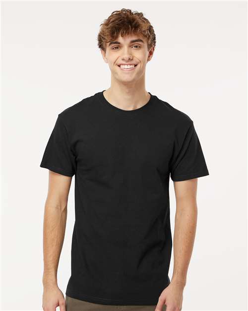 M&O 9440 S / Black M&O 4800 Men's Gold Soft Touch T-Shirt