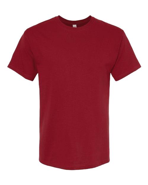 M&O 4800 Men's Gold Soft Touch T-Shirt in Cardinal Red