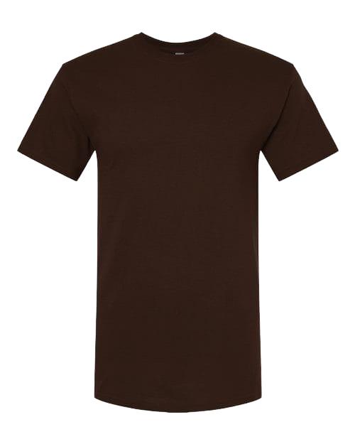 M&O 4800 Men's Gold Soft Touch T-Shirt in Chocolate
