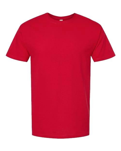 M&O 4800 Men's Gold Soft Touch T-Shirt in Deep Red