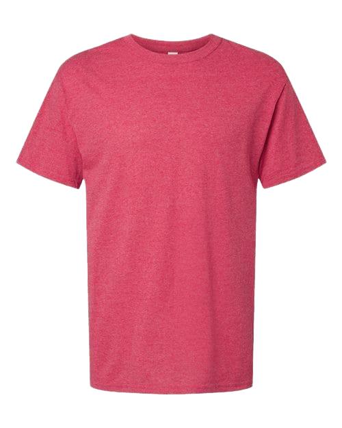 M&O 4800 Men's Gold Soft Touch T-Shirt in Heather Pink