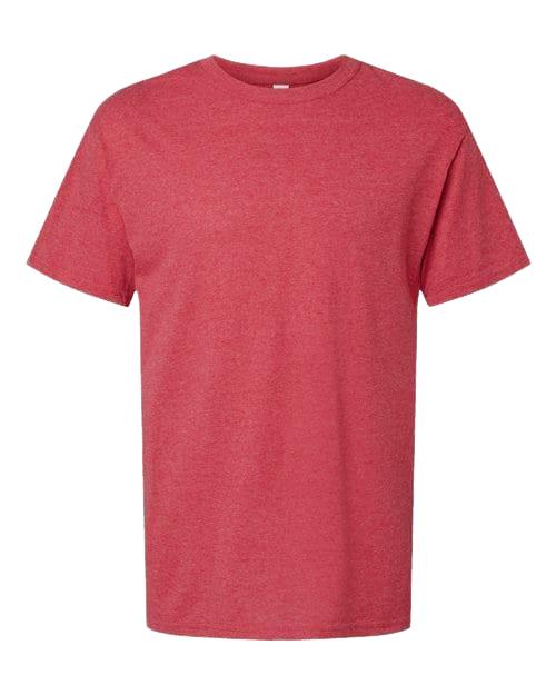 M&O 4800 Men's Gold Soft Touch T-Shirt in Heather Red