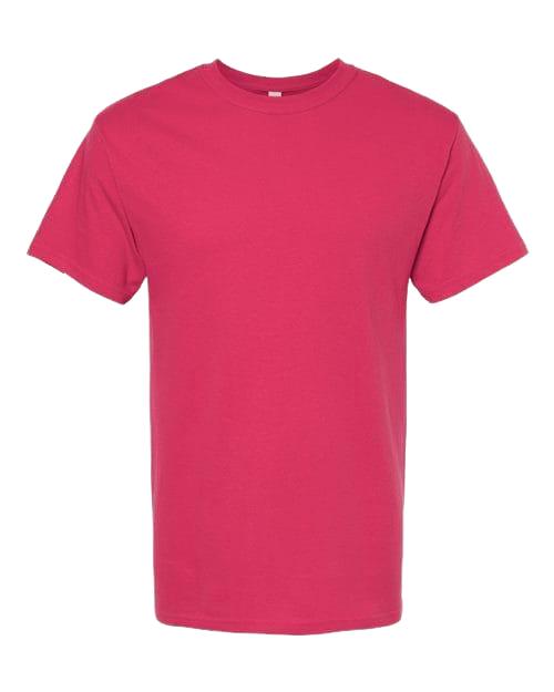 M&O 4800 Men's Gold Soft Touch T-Shirt in Heliconia
