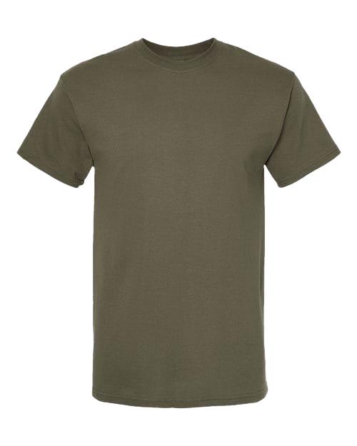 M&O 4800 Men's Gold Soft Touch T-Shirt in Military Green