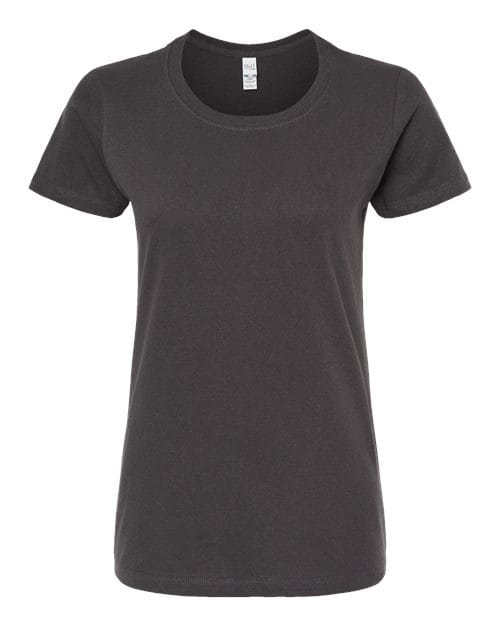 M&O 4810 Women's Gold Soft Touch T-Shirt in Charcoal