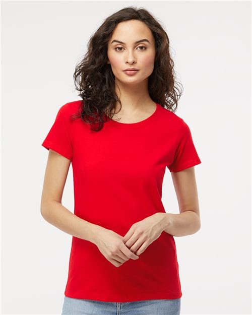 M&O 4810 Women's Gold Soft Touch T-Shirt in 