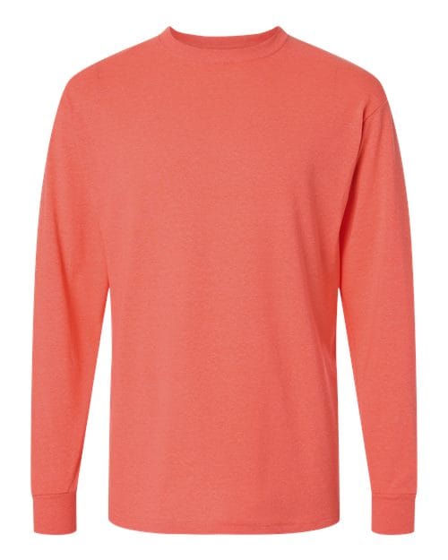 M&O 4820 Unisex Gold Soft Touch Long Sleeve T-Shirt in 