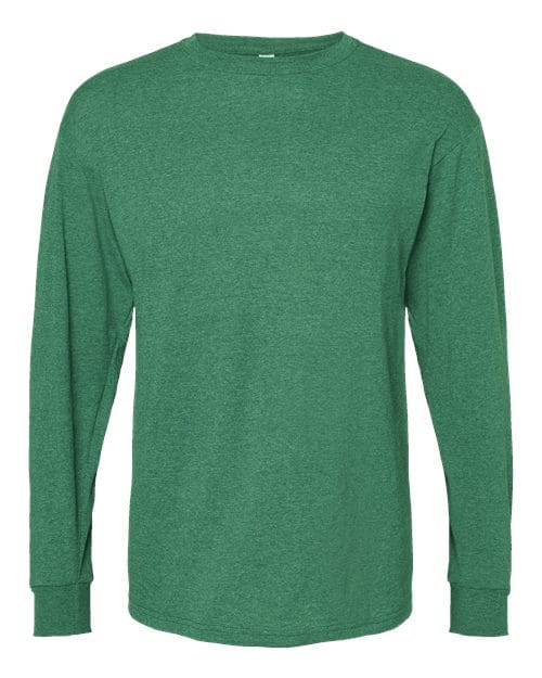 M&O 4820 Unisex Gold Soft Touch Long Sleeve T-Shirt in 