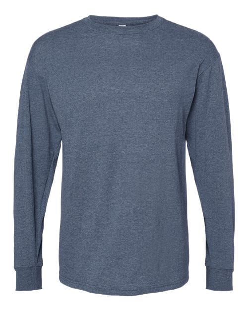 M&O 4820 Unisex Gold Soft Touch Long Sleeve T-Shirt in 