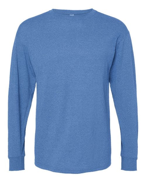 M&O 4820 Unisex Gold Soft Touch Long Sleeve T-Shirt in 