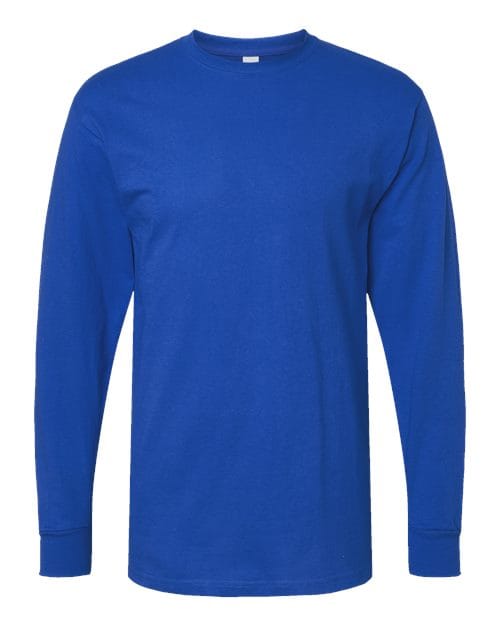 M&O 4820 Unisex Gold Soft Touch Long Sleeve T-Shirt in 