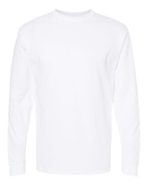 M&O 4820 Unisex Gold Soft Touch Long Sleeve T-Shirt in 