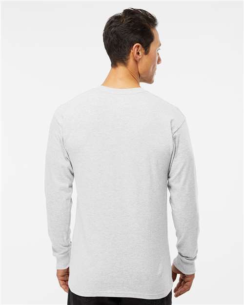 M&O 4820 Unisex Gold Soft Touch Long Sleeve T-Shirt in 