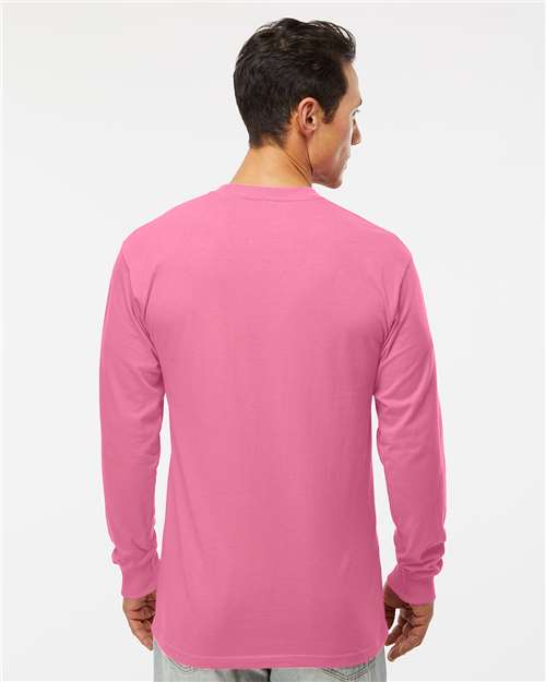 M&O 4820 Unisex Gold Soft Touch Long Sleeve T-Shirt in 