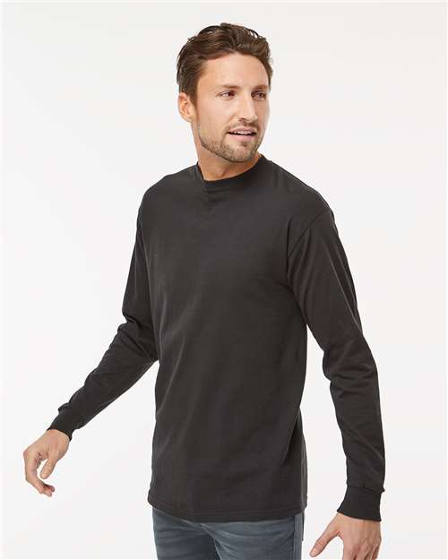 M&O 4820 Unisex Gold Soft Touch Long Sleeve T-Shirt in 