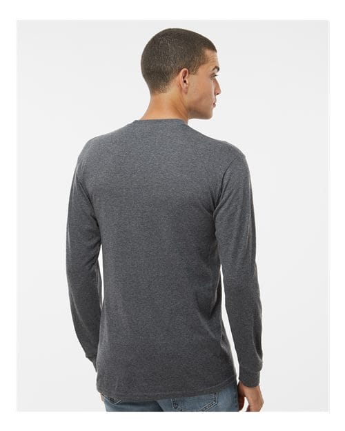 M&O 4820 Unisex Gold Soft Touch Long Sleeve T-Shirt in 