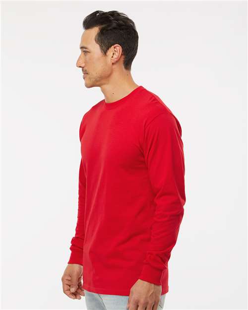 M&O 4820 Unisex Gold Soft Touch Long Sleeve T-Shirt in 